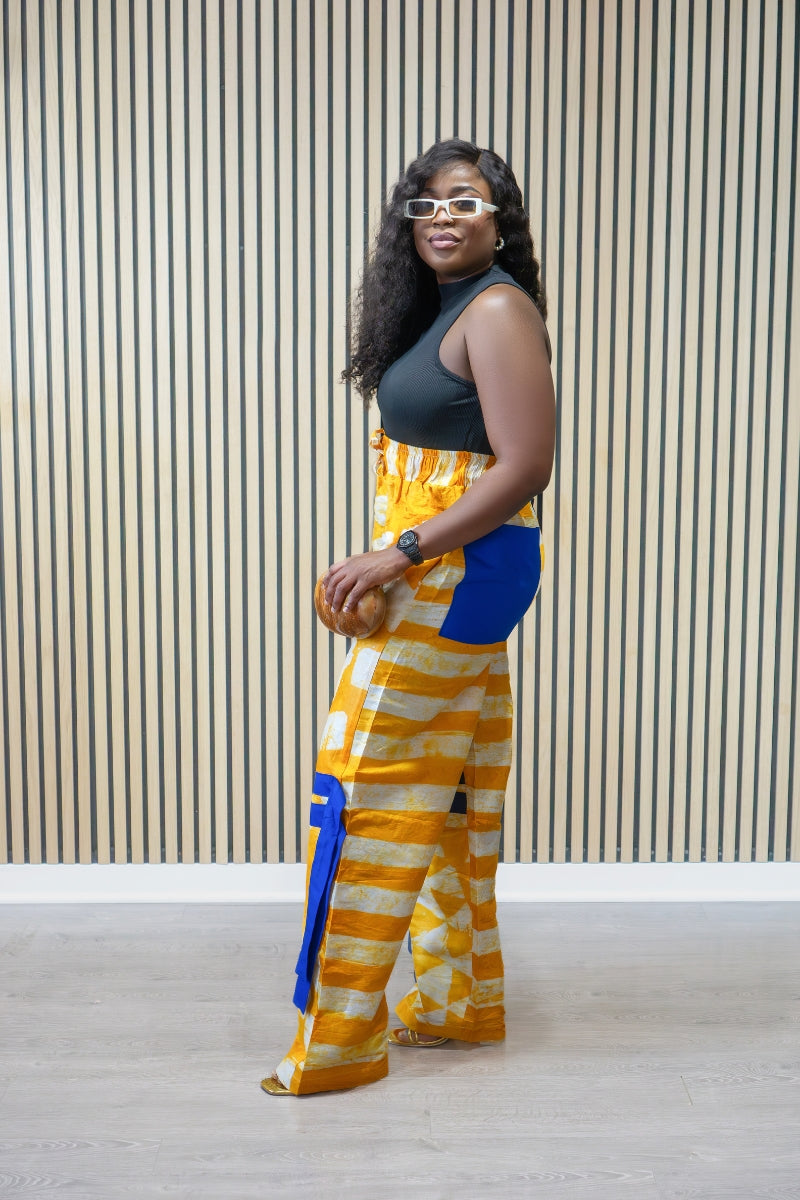 SUN-KISSED ADIRE PANTS