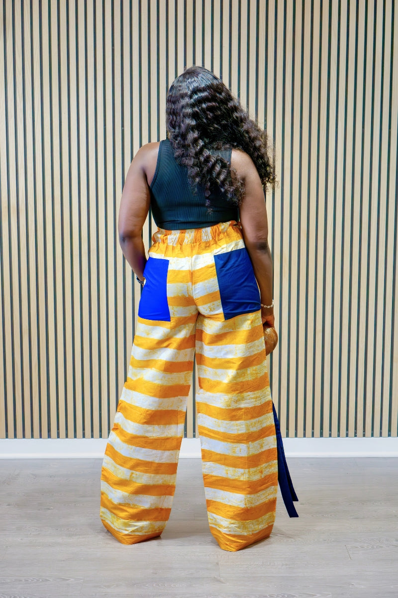 SUN-KISSED ADIRE PANTS