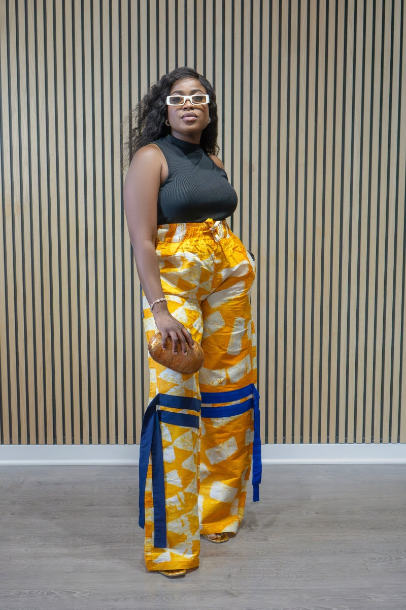 SUN-KISSED ADIRE PANTS