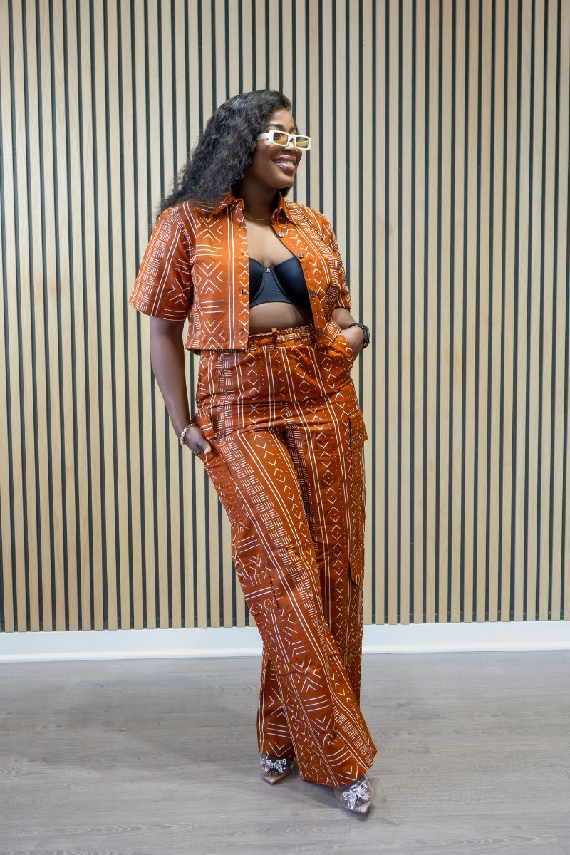 TRIBAL CHIC SET- AMBER/ORANGE