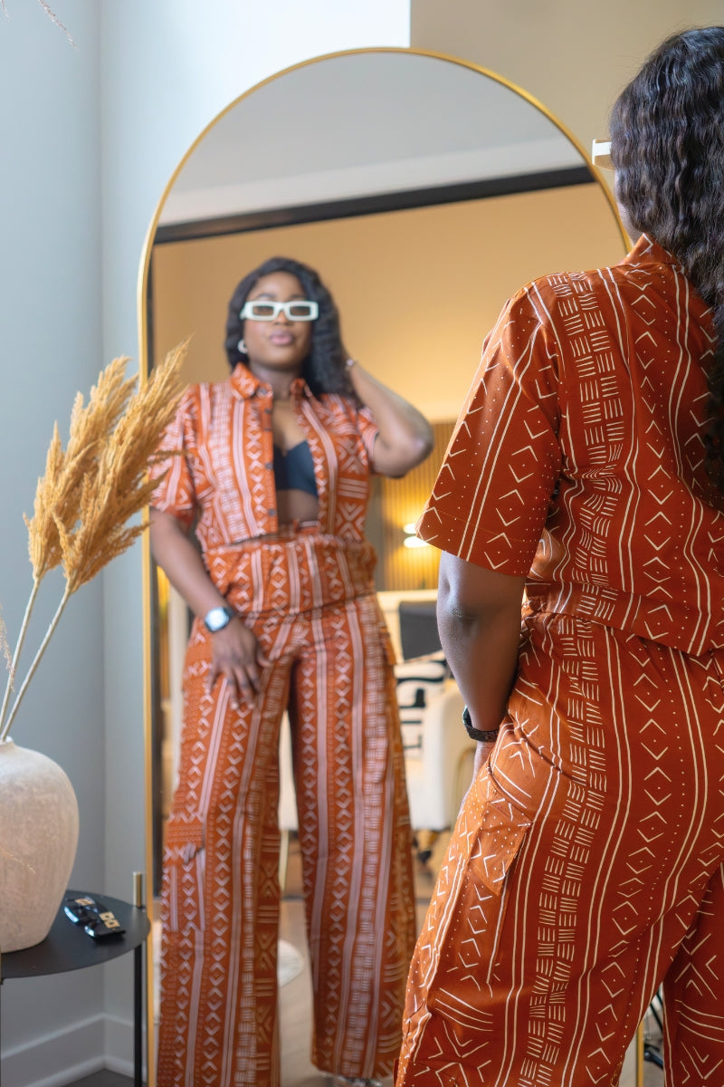 TRIBAL CHIC SET- AMBER/ORANGE