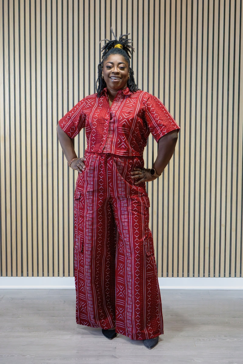 TRIBAL CHIC SET- RED