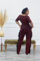 ASAKE RUFFLED JUMPSUIT