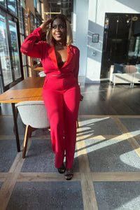 SCARLET POWER PANTSUIT