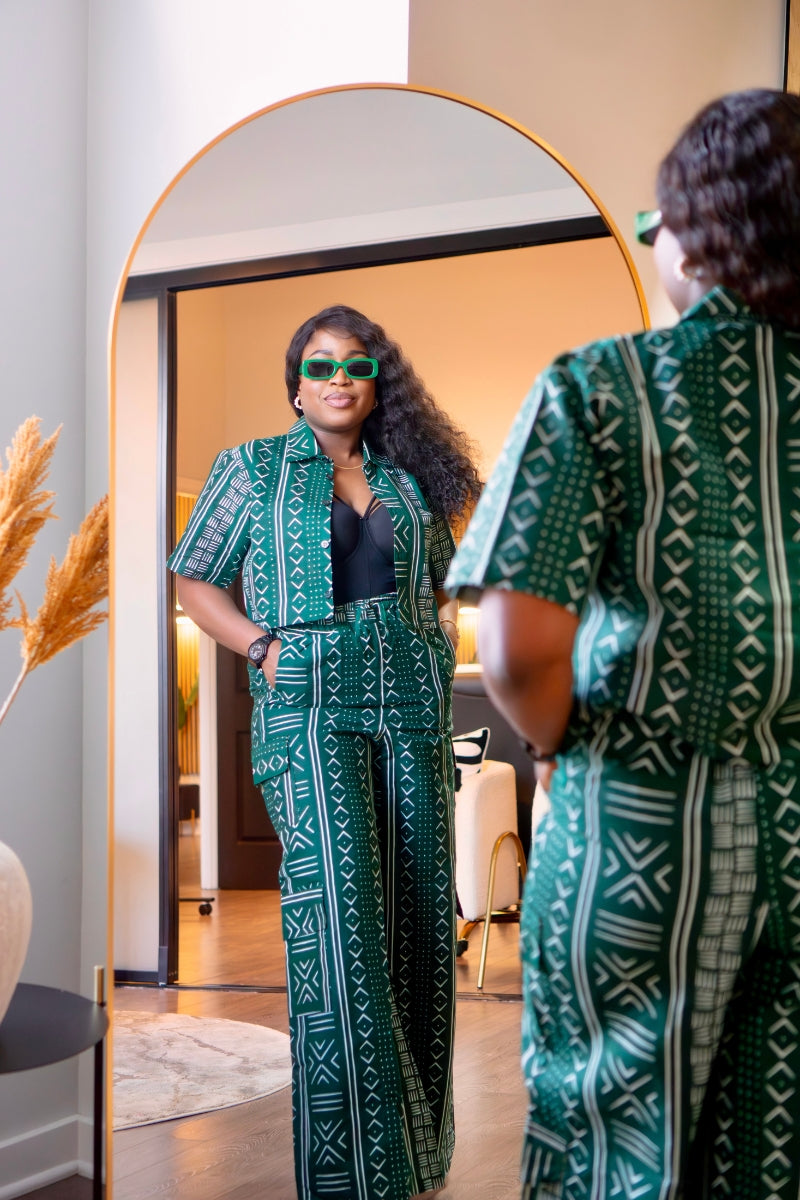 TRIBAL CHIC SET- GREEN